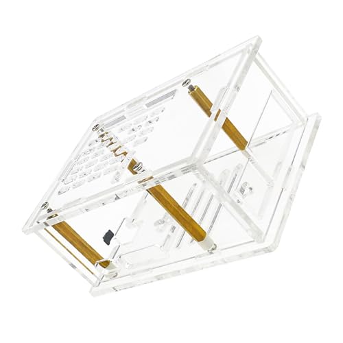 Acrylgehäuse, einfache Installation für Mainboard mit Lüftungsschlitzen und GPIO-Zugang, einfache Installation Acrylgehäuse, einfache Installation für Mainboard mit Lüftungsschlitzen und GPIO-Zugang, einfache Installation von alloneslife