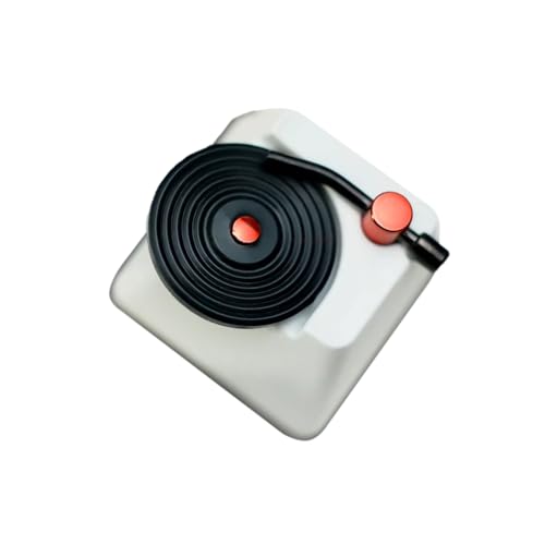 Dekorative 3D-Tastenkappe aus Edelstahl, Schallplatten-Tastaturen, zum Personalisieren mechanischer Tastaturen Dekorative 3D-Tastenkappe aus Edelstahl, Schallplatten-Tastaturen, zum Personalisieren mechanischer Tastaturen von alloneslife
