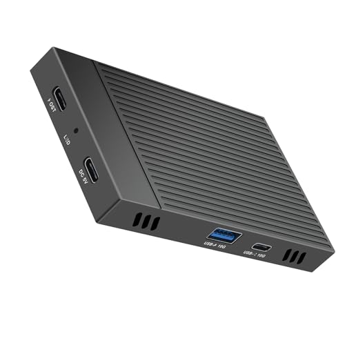 alloneslife Double Bay Gehäuse 10 Gbit/s USB C Solid States Disk Gehäuse Aluminium Solid States Disk Gehäuse für 2230 2242 2260 2280 von alloneslife