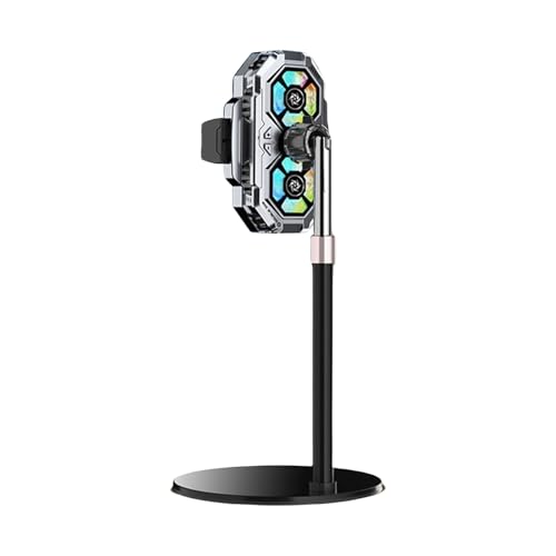 Handy-Lüfter mit Ständer für Game-Stummschaltung, Halbleiter-Kühlkörper, Rückenklammer, doppelter Kühlventilator, 3 Gänge, verstellbar Handy-Lüfter mit Ständer für Game-Stummschaltung, Halbleiter-Kühlkörper, Rückenklammer, doppelter Kühlventilator, 3 Gänge, verstellbar von alloneslife