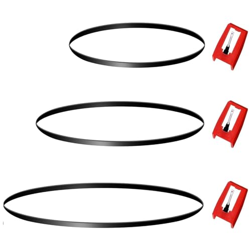 Plattenspieler-Gürtel, Gummi, Plattenspieler, Diamanten, Styluss, Nadel, Plattenspieler-Nadel, geeignet für Plattenspieler von alloneslife
