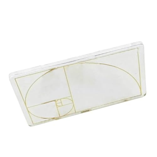 Transparenter Acryllineer Golden Section Finder Golder Ratio Lurer Werkzeuge 2.75''x 1.7 Für Designerarchitekten Zum Ausführen Von Designern von alloneslife