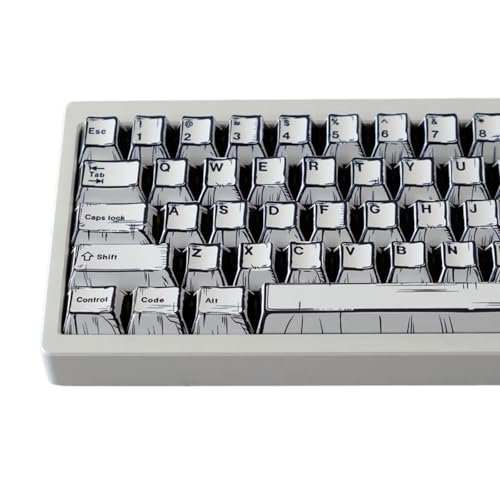 alloneslife 149pcs Originalhöhenschlüsselkaps Mit Schwarz Weiß Kunstmuster Für Die Mechanische Tastatur Hinzufügen Von Persönlichkeit alloneslife 149pcs Originalhöhenschlüsselkaps Mit Schwarz Weiß Kunstmuster Für Die Mechanische Tastatur Hinzufügen Von Persönlichkeit von alloneslife