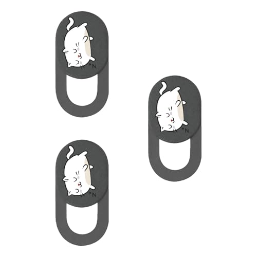 alloneslife 3 x Kamera-Abdeckungen mit Cartoon-Kätzchen, Web-Kamera-Abdeckungen zum Schutz Ihrer Sicherheit alloneslife 3 x Kamera-Abdeckungen mit Cartoon-Kätzchen, Web-Kamera-Abdeckungen zum Schutz Ihrer Sicherheit von alloneslife