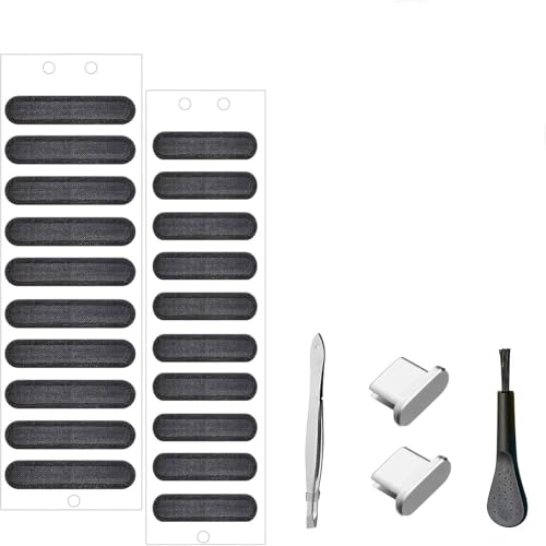 alloneslife Mobile Lautsprecher Staubaufkleber Set Telefon Typec Staubstopfen Telefon Lautsprecher Staubsicherer Aufkleber Staubdichtstecker von alloneslife