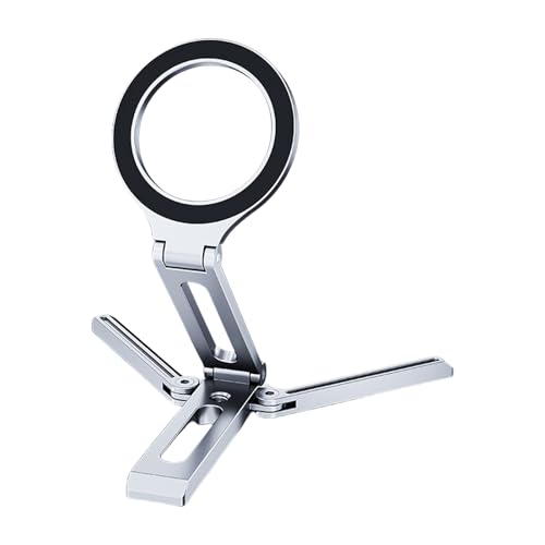 alloneslife Multifunktionale Handyhalterung aus Aluminiumlegierung für den Schreibtisch mit faltbarem Design und tragbarem Komfort von alloneslife