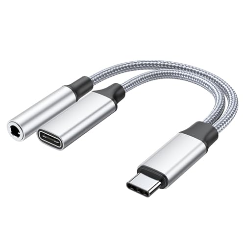 alloneslife Reisefreundlicher 60-W-Schnelllade-Typ-C-Splitter-Adapter, geeignet für gleichzeitige Sound-Stromverbindung unterwegs alloneslife Reisefreundlicher 60-W-Schnelllade-Typ-C-Splitter-Adapter, geeignet für gleichzeitige Sound-Stromverbindung unterwegs von alloneslife