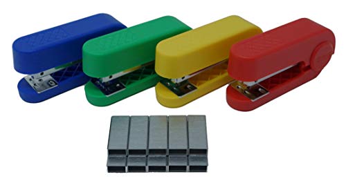 4 Stück allpremio Mini-Heftgerät 25 Blatt Hefter Tacker farbig bunt im Set Blau Rot Grün Gelb skrebba skre-pop inkl 1000 Heftklammern verzinkt 24/6 4 Stück allpremio Mini-Heftgerät 25 Blatt Hefter Tacker farbig bunt im Set Blau Rot Grün Gelb skrebba skre-pop inkl 1000 Heftklammern verzinkt 24/6 von allpremio