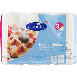 alouette Küchenrollen 3-lagig, 3 Rollen von alouette