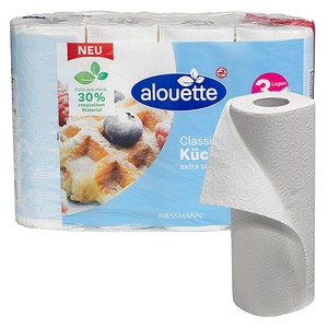 alouette Küchenrollen Classic 3-lagig, 4 Rollen von alouette