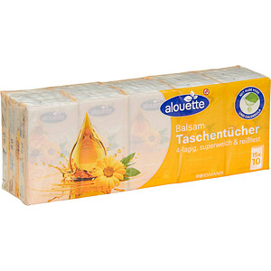 alouette Taschentücher Balsam 4-lagig weiß, 15x 10 Tücher alouette Taschentücher Balsam 4-lagig weiß, 15x 10 Tücher von alouette