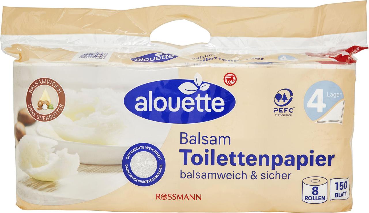 alouette Toilettenpapier Alouette Toi-Pap. Balsam 8 Ro 4-lagig von alouette