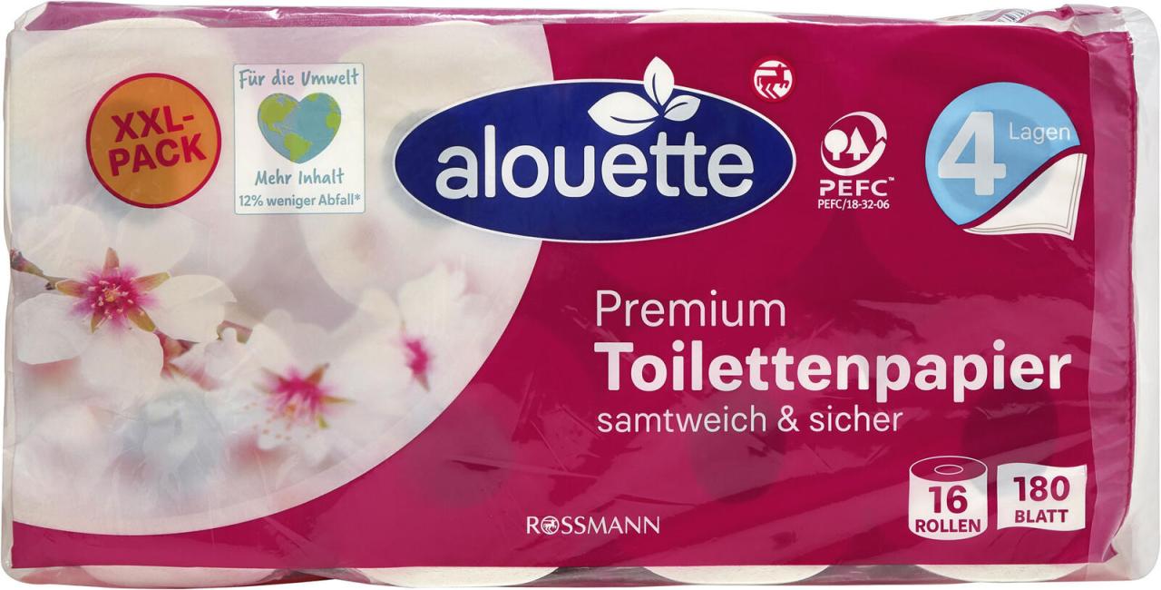 alouette Toilettenpapier Alouette Toi-Pap. XXL 16 Ro 4-lagig von alouette