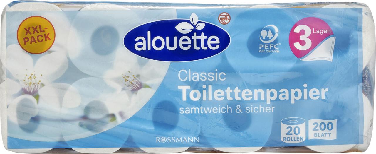 alouette Toilettenpapier Alouette Toi-Pap. XXL 20 Ro 3-lagig von alouette