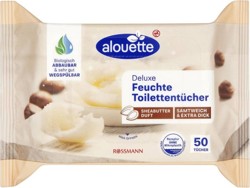 alouette Feuchtes Toilettenpapier Shea Butter 1-lagig von alouette