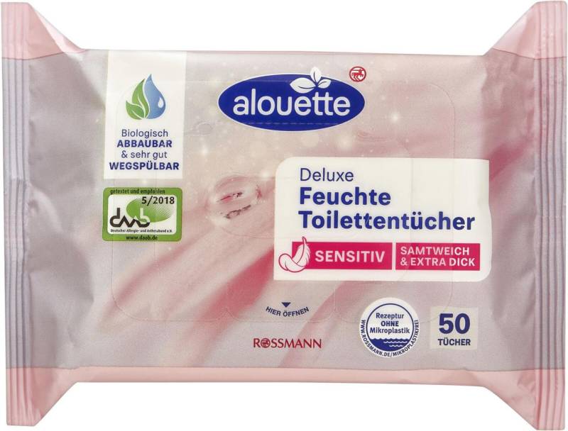 alouette Feuchtes Toilettenpapier frisch 1-lagig von alouette