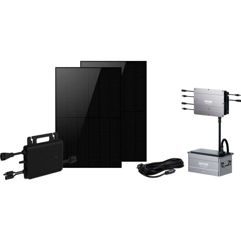Balkonkraftwerk-Set BKW800/810_FULL BLACK 0% + Solarflow 960Wh von alternate
