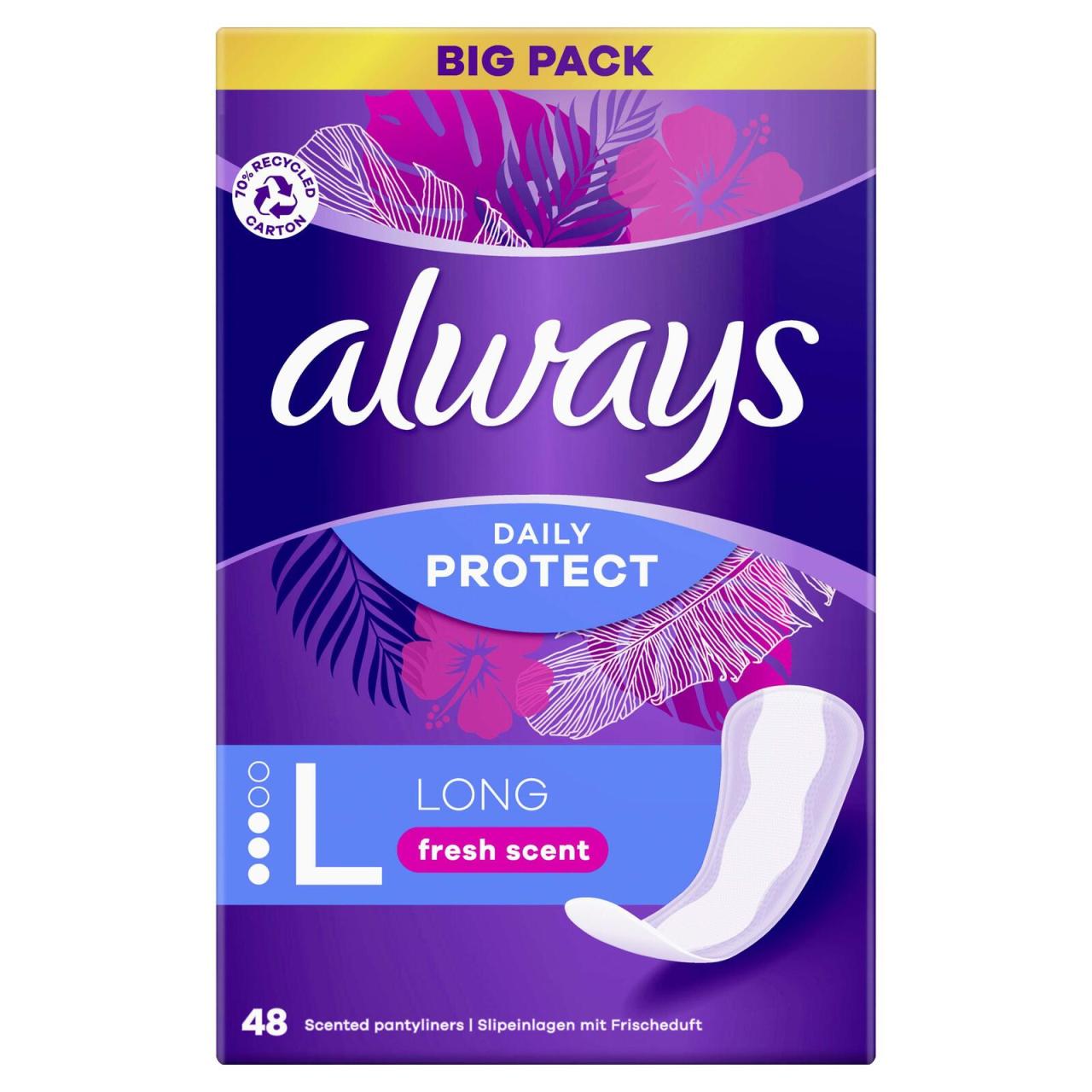 always Slipeinlagen Daily Protect Long 48 St. always Slipeinlagen Daily Protect Long 48 St. von always