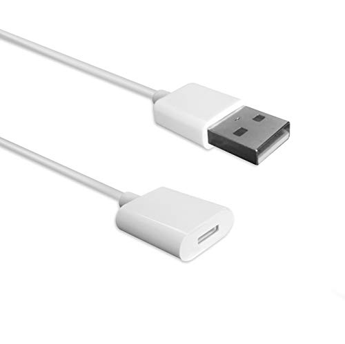 TechMatte Flexibel (Stecker auf Buchse) Ladekabel Adapter für Apple Pencil und iPad Pro (1,5 Meters, Weiß) von amFilm