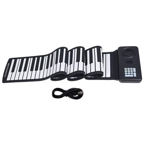Faltbare Tragbare Elektronische Klavier 88 Taste Rollt Klavier Silikon Tastatur Handroll Tragbares Klavier Für Musikliebhaber von amangul