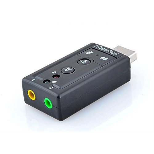 Externe Soundkarte USB 2.0 3D 7.1 Audio Adapter Mikrofon Kopfhörer Stick Headset von amara-global