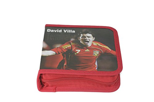 amara-global CD Hüllen: CD/DVD/BD-Tasche für 40 CD/DVD/BDs (DVD Hülle) mit Motiv (ROT) von amara-global