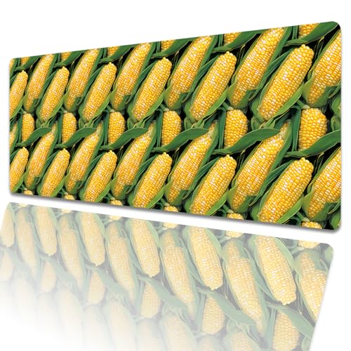amepay Ears of Corn Gaming-Mauspad, 80 x 30 cm, Gemüse, groß, verlängerte Schreibtischunterlage mit rutschfester Gummiunterseite, gelbes großes Mauspad für Laptop, Computer, PC, für Gamer, Büro amepay Ears of Corn Gaming-Mauspad, 80 x 30 cm, Gemüse, groß, verlängerte Schreibtischunterlage mit rutschfester Gummiunterseite, gelbes großes Mauspad für Laptop, Computer, PC, für Gamer, Büro von amepay