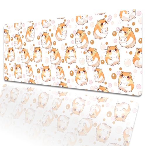 amepay Gaming-Mauspad mit niedlichem Hamster, 80 x 30 cm, große erweiterte Schreibtischunterlage mit rutschfester Gummiunterseite, großes Mauspad für Laptop, Computer, PC, Gamer, Büro, Heimdekoration amepay Gaming-Mauspad mit niedlichem Hamster, 80 x 30 cm, große erweiterte Schreibtischunterlage mit rutschfester Gummiunterseite, großes Mauspad für Laptop, Computer, PC, Gamer, Büro, Heimdekoration von amepay