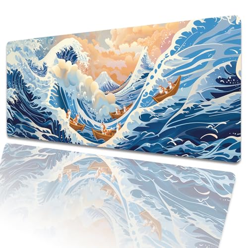 amepay Japanisches Shiba Inu Gaming-Mauspad, 80 x 30 cm, niedlicher Hund, große erweiterte Schreibtischunterlage mit rutschfester Gummiunterseite, großes Mauspad für Laptop, Computer, PC, für Gamer amepay Japanisches Shiba Inu Gaming-Mauspad, 80 x 30 cm, niedlicher Hund, große erweiterte Schreibtischunterlage mit rutschfester Gummiunterseite, großes Mauspad für Laptop, Computer, PC, für Gamer von amepay