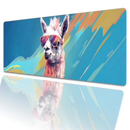 amepay Lama Gaming-Mauspad, 80 x 30 cm, coole große erweiterte Schreibtischunterlage mit rutschfester Gummiunterseite, kuscheliges Tier-Mauspad für Laptop, Computer, PC, für Gamer, Büro amepay Lama Gaming-Mauspad, 80 x 30 cm, coole große erweiterte Schreibtischunterlage mit rutschfester Gummiunterseite, kuscheliges Tier-Mauspad für Laptop, Computer, PC, für Gamer, Büro von amepay