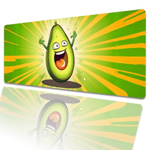 amepay Niedliches lustiges Avocado-Gaming-Mauspad, 80 x 30 cm, Cartoon-Obst, große erweiterte Schreibtischunterlage mit rutschfester Gummiunterseite, großes Mauspad für Laptop, Computer, PC, für Gamer amepay Niedliches lustiges Avocado-Gaming-Mauspad, 80 x 30 cm, Cartoon-Obst, große erweiterte Schreibtischunterlage mit rutschfester Gummiunterseite, großes Mauspad für Laptop, Computer, PC, für Gamer von amepay