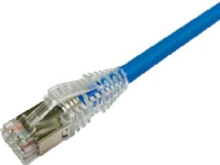 NETCONNECT Patchkabel Cat 6A S/FTP PiMF, Länge: 0,5 m Farbe: blau mit LSZH-Mantel von amp netconnect