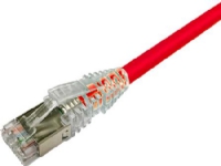 NETCONNECT Patchkabel Kat 6A S/FTP PiMF, Länge: 1,75 m Farbe: rot mit LSZH-Mantel von amp netconnect