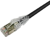 NETCONNECT Patchkabel Kat 6A S/FTP PiMF, Länge: 3,0 m Farbe: schwarz mit LSZH-Mantel von amp netconnect