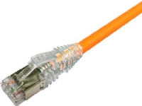 NETCONNECT Patchkabel Kat. 6A S/FTP PiMF, Länge: 1,0 m Farbe: orange mit LSZH-Mantel von amp netconnect