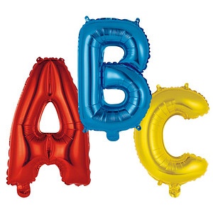 amscan® Folienballon-Set Schulstart ABC bunt, 1 St. von amscan®