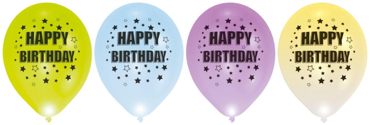 amscan® Luftballons Happy Birthday bunt von amscan®