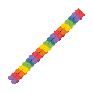 amscan® Papier-Girlande Regenbogen bunt 1 St. von amscan®