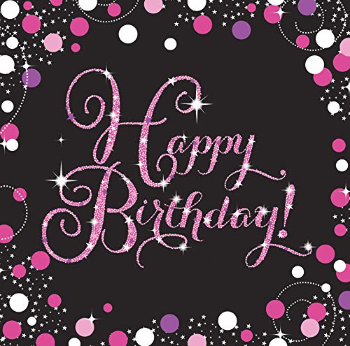 Adult Pink Celebration 30th Birthday Luncheon Napkins von amscan