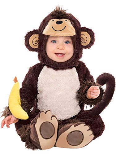 amscan 9908445 Kinderkostüm AFFE um Zoo, Alter 18-24 Monate, Unisex-Kinder, Braun von amscan