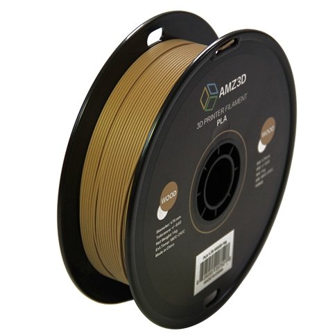 1.75mm Holz PLA 3D Drucker Filament - 1 kg Spule (2,2 lbs) - Maßgenauigkeit +/- 0,03 mm von amz3d