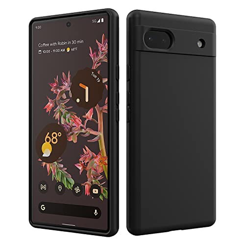 anccer Kompatibel mit Google Pixel 6A Hülle, Pixel 6A 5G Hülle [Serie Matte] Elastische Schockabsorption und Ultra dünnes Handyhülle Design für Google Pixel 6A 5G - Schwarz von anccer