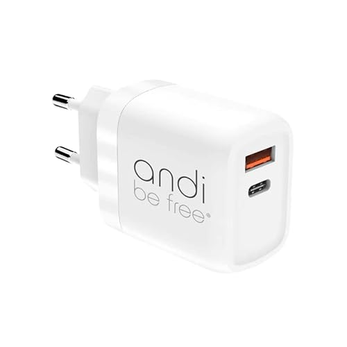 andi be free Turbo Charger 30W | USB-C und USB-A Power Adapter | Adapter für schnelles Laden | Charger für Apple und Samsung | USB Power Delivery von andi be free