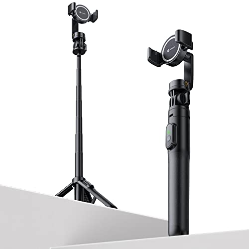 [ 2025 Ganz Neues Entwurf ] andobil Magnet Selfie Stick Stativ für MagSafe,Extendable Handy Stativ für Smartphone mit Bluetooth-Fernauslöser Selfiestick MagSafe Zubehör für iPhone 16 15 14 13 Pro Max von andobil
