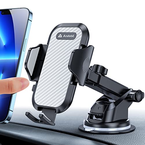 andobil Handyhalterung Auto [ 2024 Neueste Saugnapf ] 3 in 1 Saugnapf & Lüftung Halter Universale KFZ Autohalterung Zubehör für iPhone 15 Pro Max 14 13 12 11 Samsung Galaxy S24 Ultra S23 S22 Usw von andobil