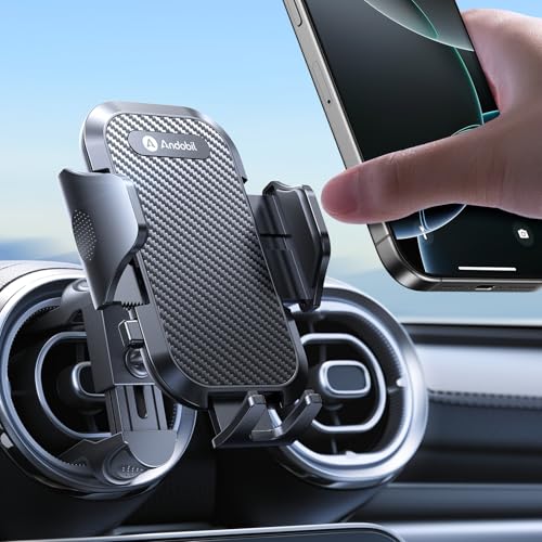 andobil Handyhalterung Auto Rund Lüftung [ 2.0 Design Upgrade für Mercedes ] Handyhalterung Auto [ 2025 Neu Metall Vent Clip ] für Mercedes-Benz A/B/C/E/S,Benz Zubehör Mini Cooper usw von andobil