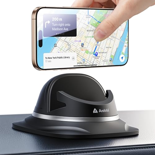 andobil Kfz-Handyhalterung [einfach und effektiv] Armaturenbrett-Handyhalterung für Autos, kompatibel mit iPhone 13-15 Pro Max, Samsung S22 Ultra, etc. von andobil