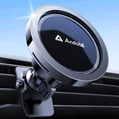 andobil für MagSafe Autohalterung [ N55 stärkster Magnet ] Handyhalterung Auto,Magnetische Handyhalter Auto,Magsafe Lüftung Kfz Handyhalterung Auto für iPhone 16/15/14/13 12 Pro Max Plus Mini von andobil