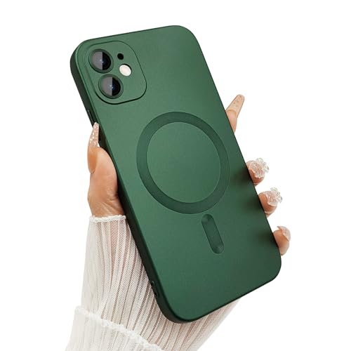 ankofave Magnetische Schutzhülle für iPhone 12 Mini, stoßfest, matt, luxuriös, metallisch, glänzend, mit Kameraobjektivschutz, kompatibel mit Magsafe-Hülle für iPhone 12 Mini, 5,4 Zoll, Grün ankofave Magnetische Schutzhülle für iPhone 12 Mini, stoßfest, matt, luxuriös, metallisch, glänzend, mit Kameraobjektivschutz, kompatibel mit Magsafe-Hülle für iPhone 12 Mini, 5,4 Zoll, Grün von ankofave