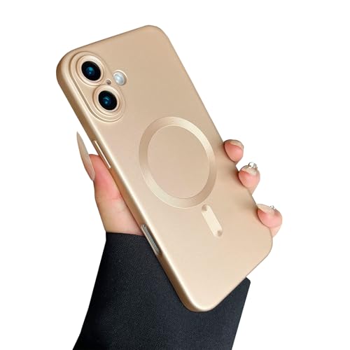 ankofave Magnetische Schutzhülle für iPhone 16, Handyhülle für Damen, matt, luxuriös, weich, metallisch, glänzend, mit Kameraobjektivschutz, kompatibel mit Magsafe Hülle für iPhone 16, 15,5 cm (6,1 ankofave Magnetische Schutzhülle für iPhone 16, Handyhülle für Damen, matt, luxuriös, weich, metallisch, glänzend, mit Kameraobjektivschutz, kompatibel mit Magsafe Hülle für iPhone 16, 15,5 cm (6,1 von ankofave